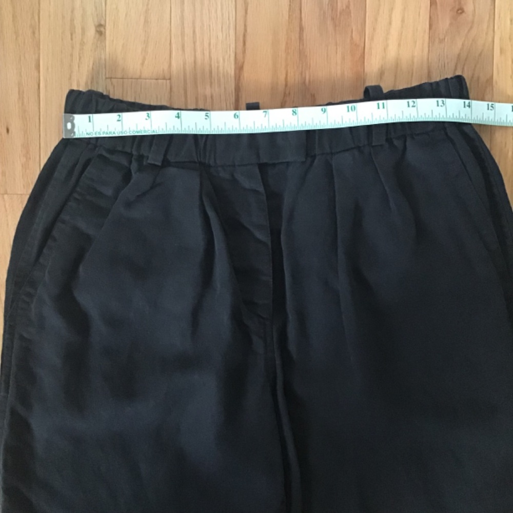 Etoile Isabel Marant Black Extended Tab Slouchy Pleated Ankle Length Pants - Picture 6 of 9